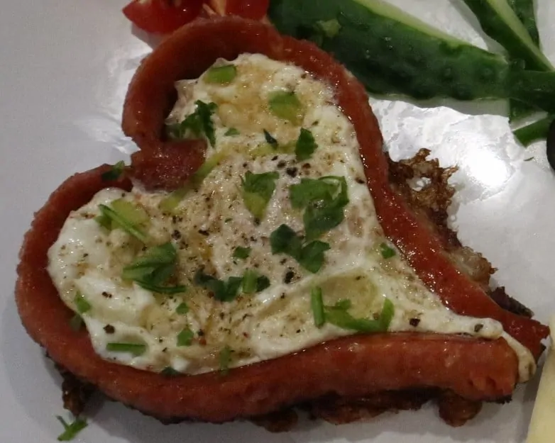Ou ochi in carnat semiafumat „inimioara”