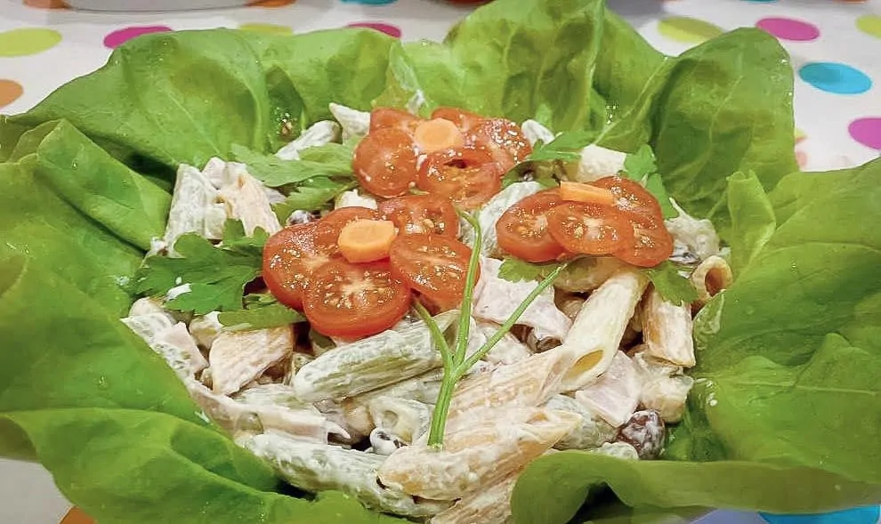 Salata Aperitiv Penne Tricolor cu Maioneza