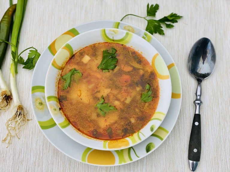 Ciorba de legume cu orez – de post