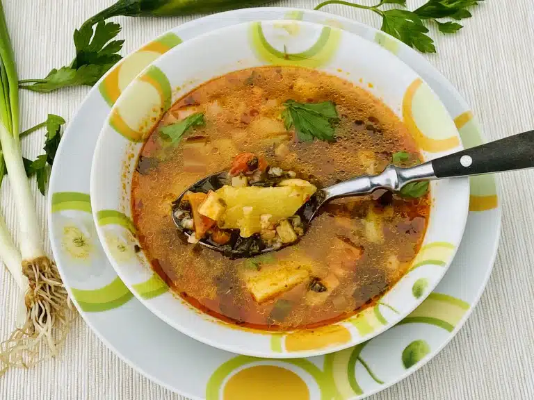 Ciorba de legume cu orez – de post
