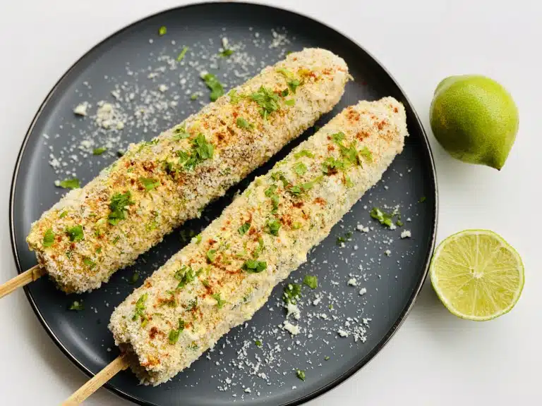 Elote – porumb la gratar- in stil mexican (Mexican street corn)