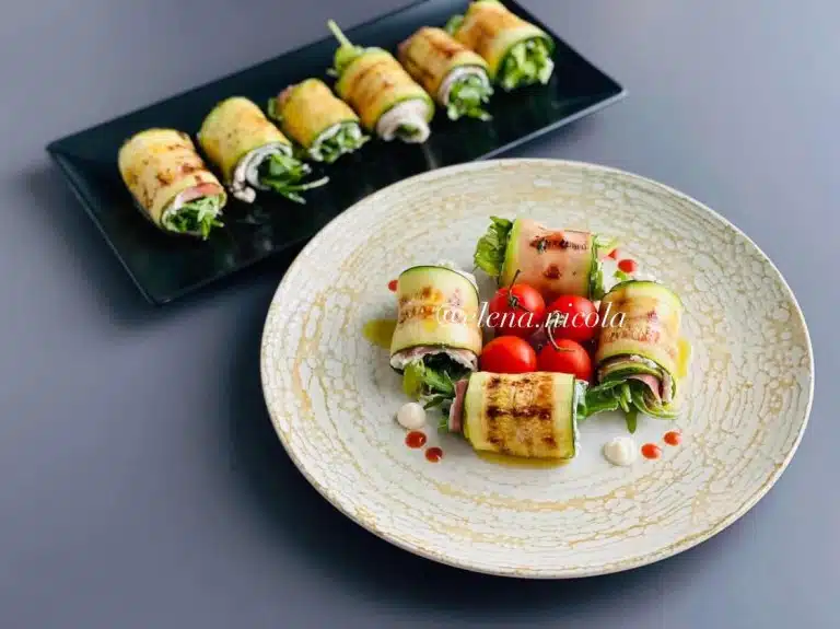 Rulouri din dovlecei zucchini