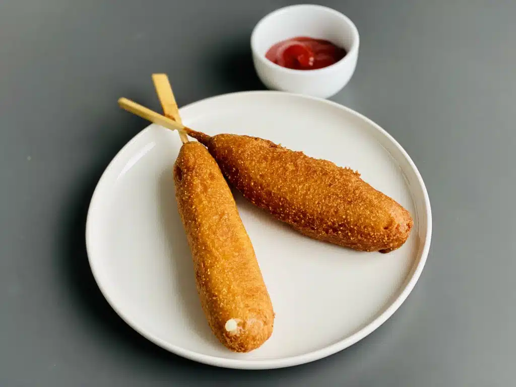 IMG_8485 Corn dogs / Crenvursti in aluat de faina cu malai